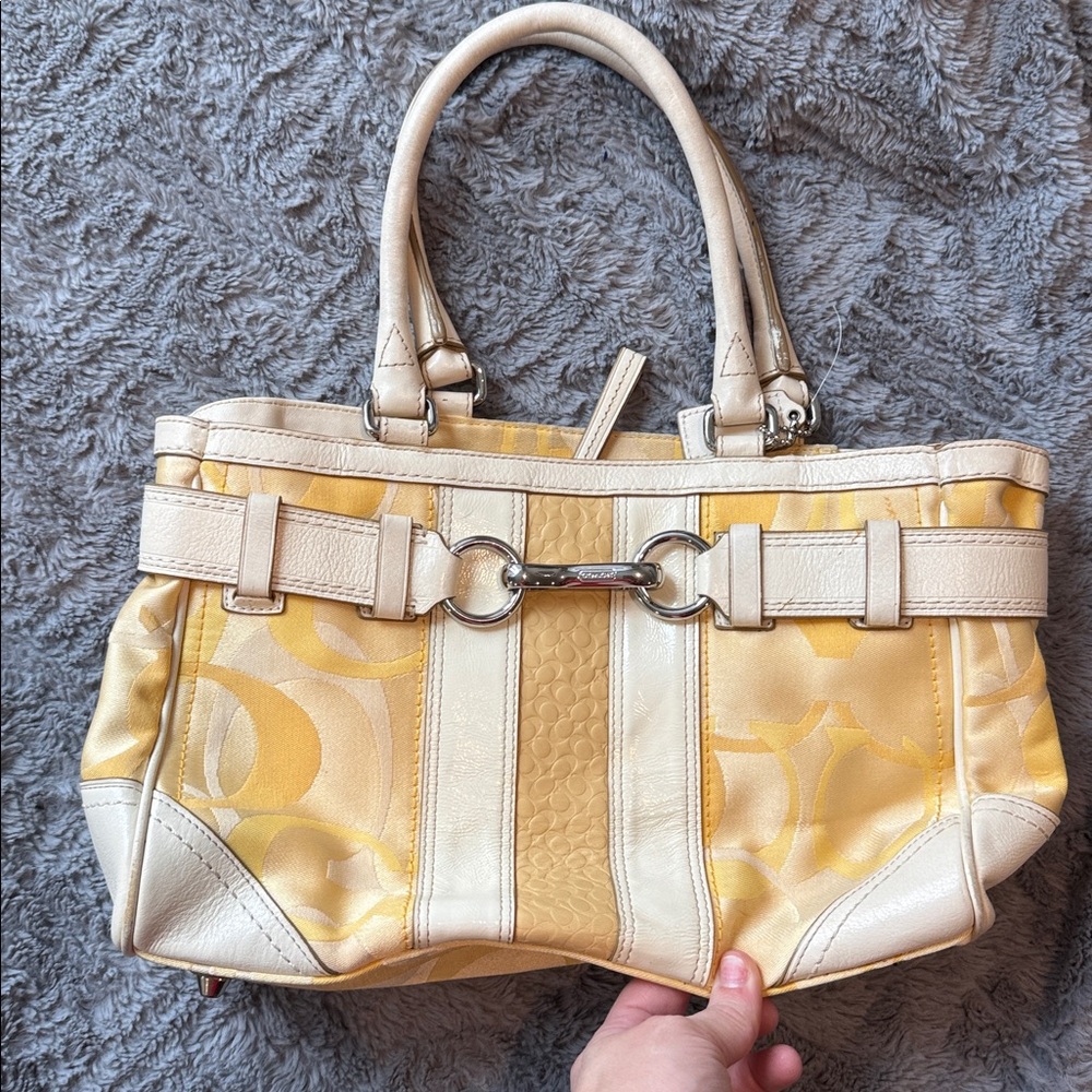 Yellow Coach Purse - Picture 4 of 7